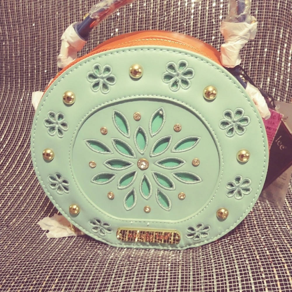 Floral laser cut mini bag